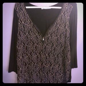 Gold sparkles blouse